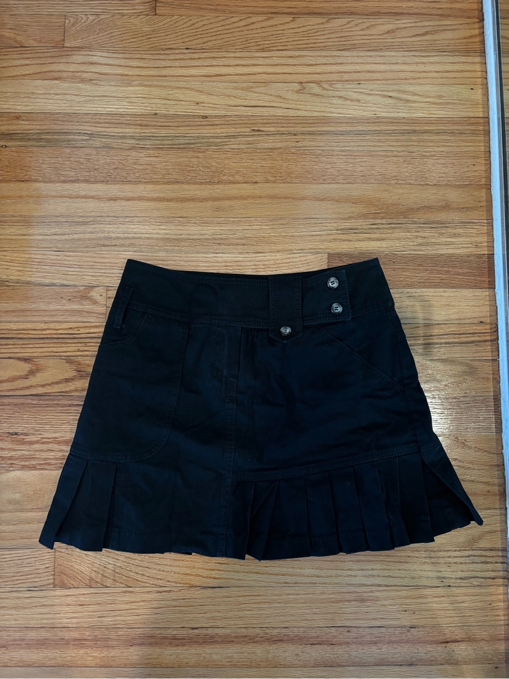 Vintage denim mini skirt